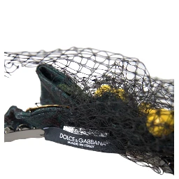 Black Lemons Sicily Purple Crystal Net Headband Diadem