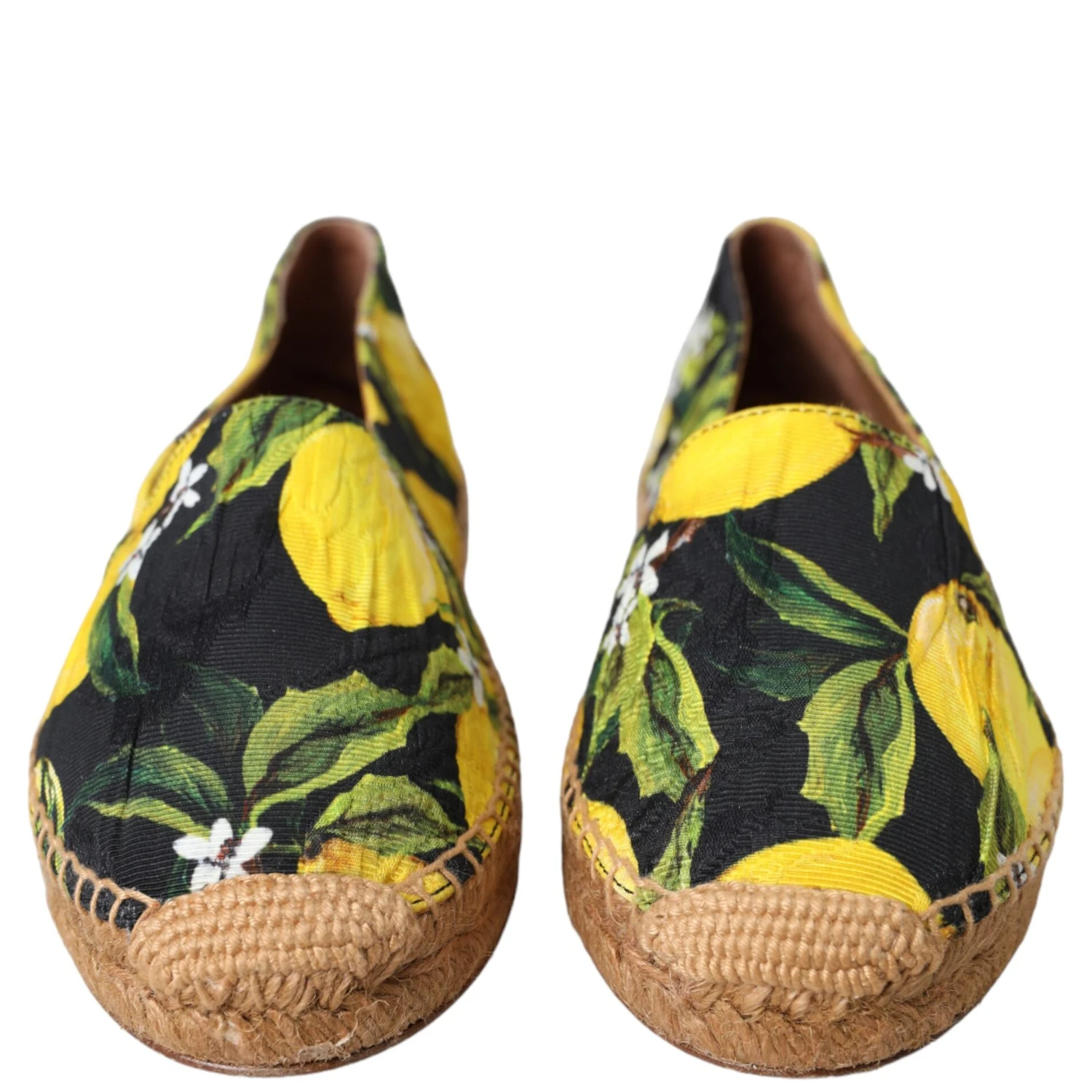 Multicolor Lemon Slip On Espadrilles Shoes