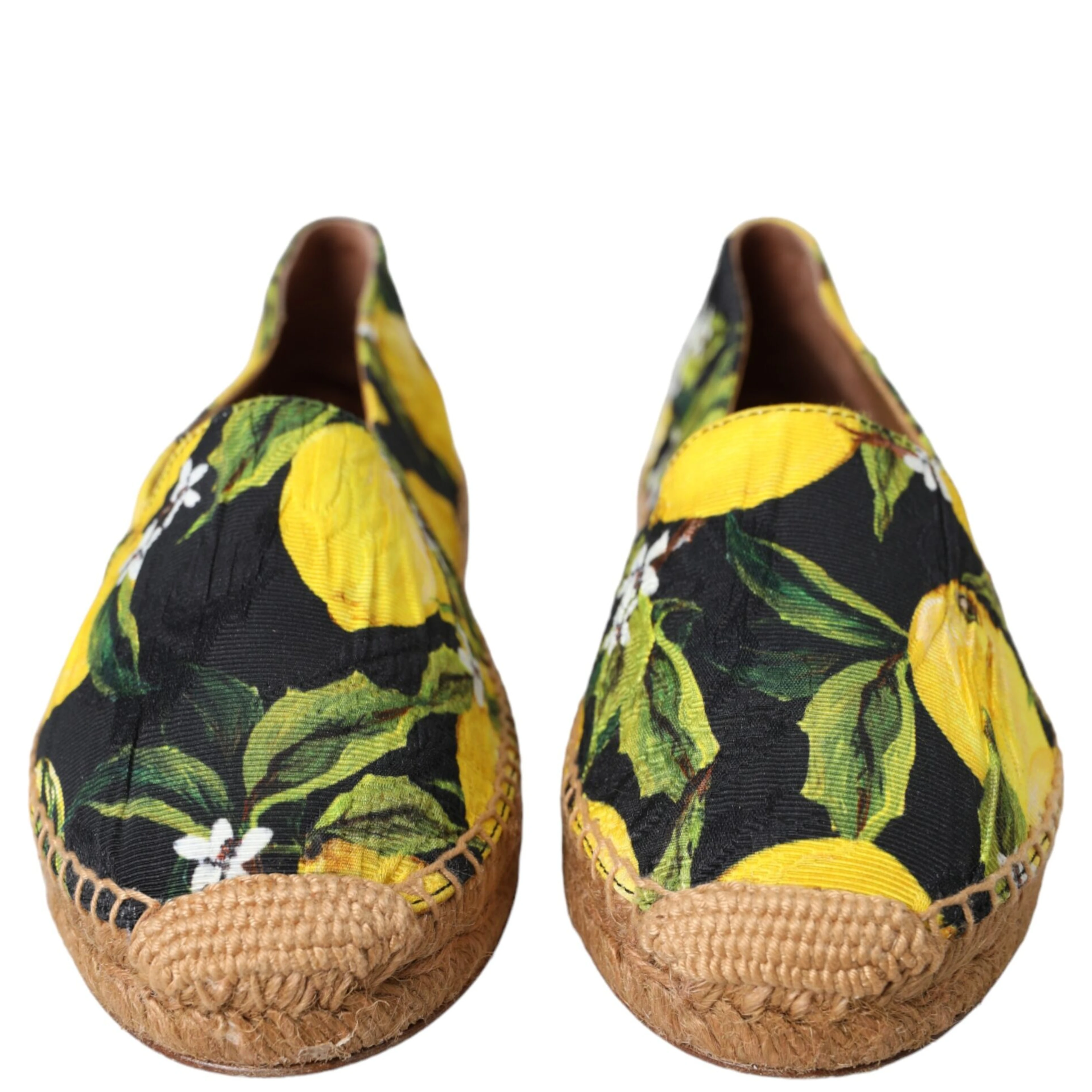 Multicolor Lemon Slip On Espadrilles Shoes