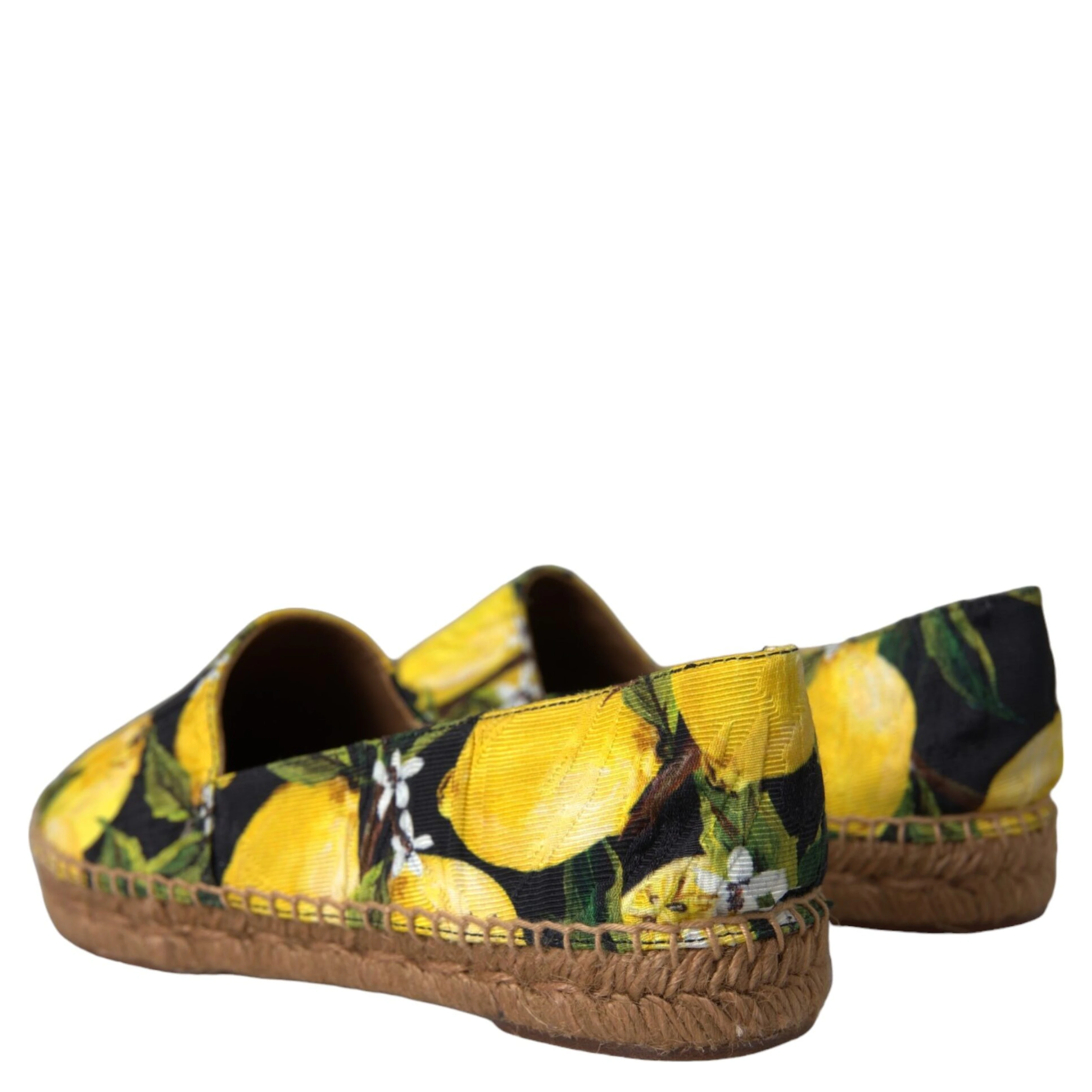 Multicolor Lemon Slip On Espadrilles Shoes