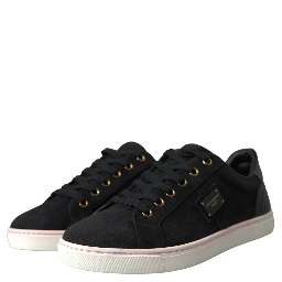 Black Suede Leather Men Low Top Sneakers Men Shoes