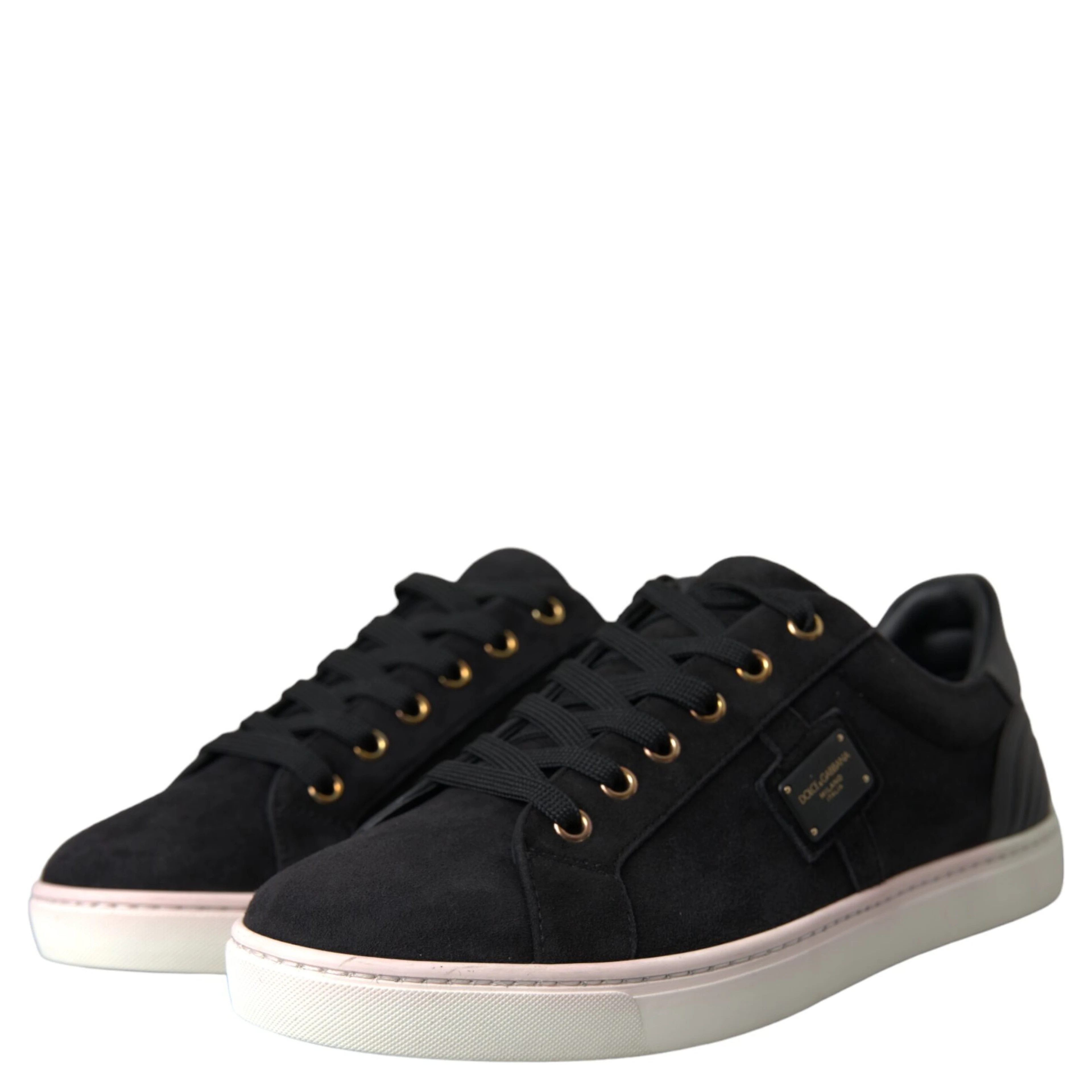 Black Suede Leather Men Low Top Sneakers Men Shoes