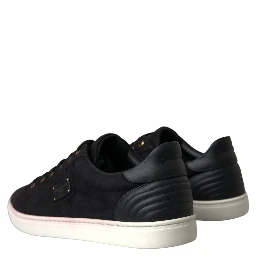 Black Suede Leather Men Low Top Sneakers Men Shoes