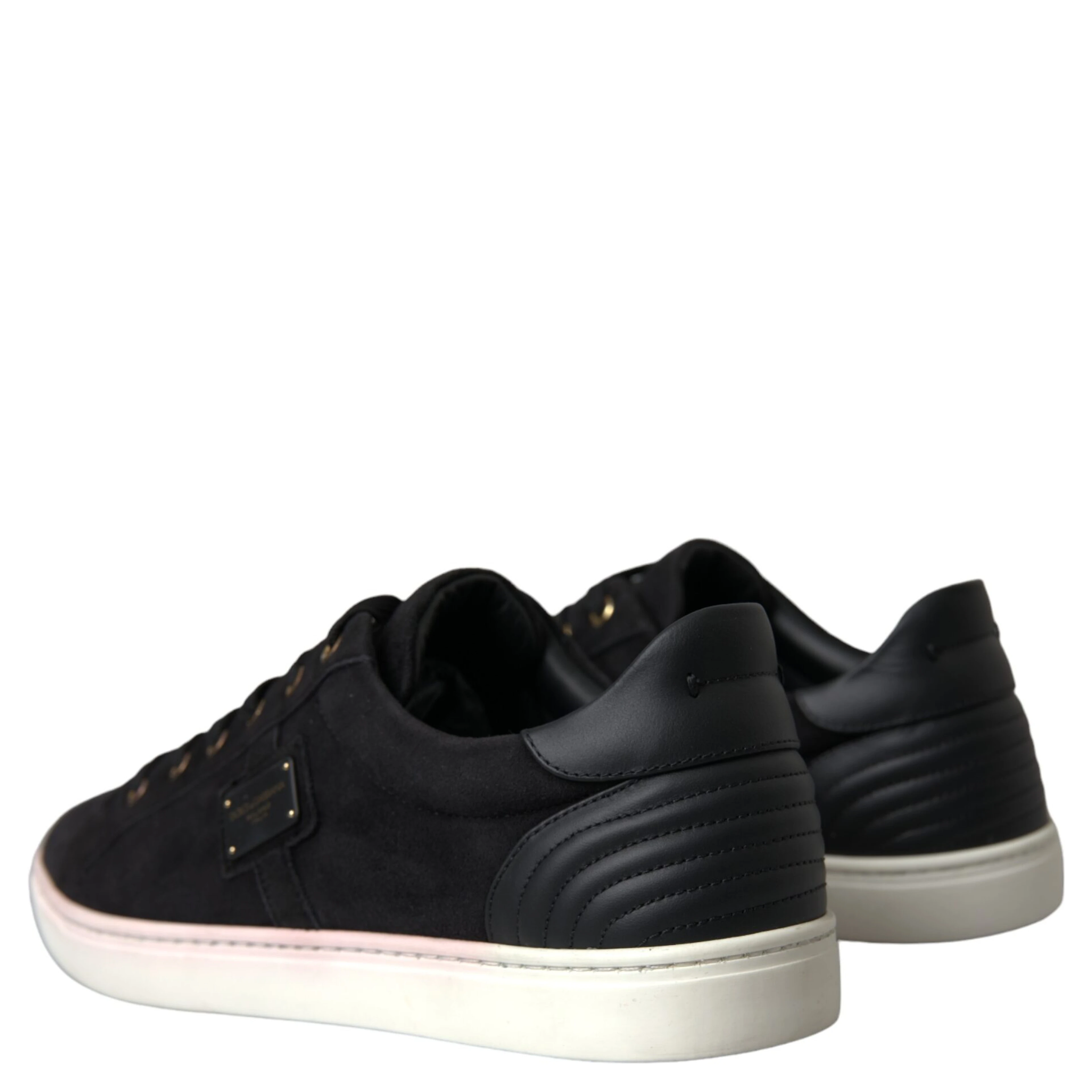 Black Suede Leather Men Low Top Sneakers Men Shoes