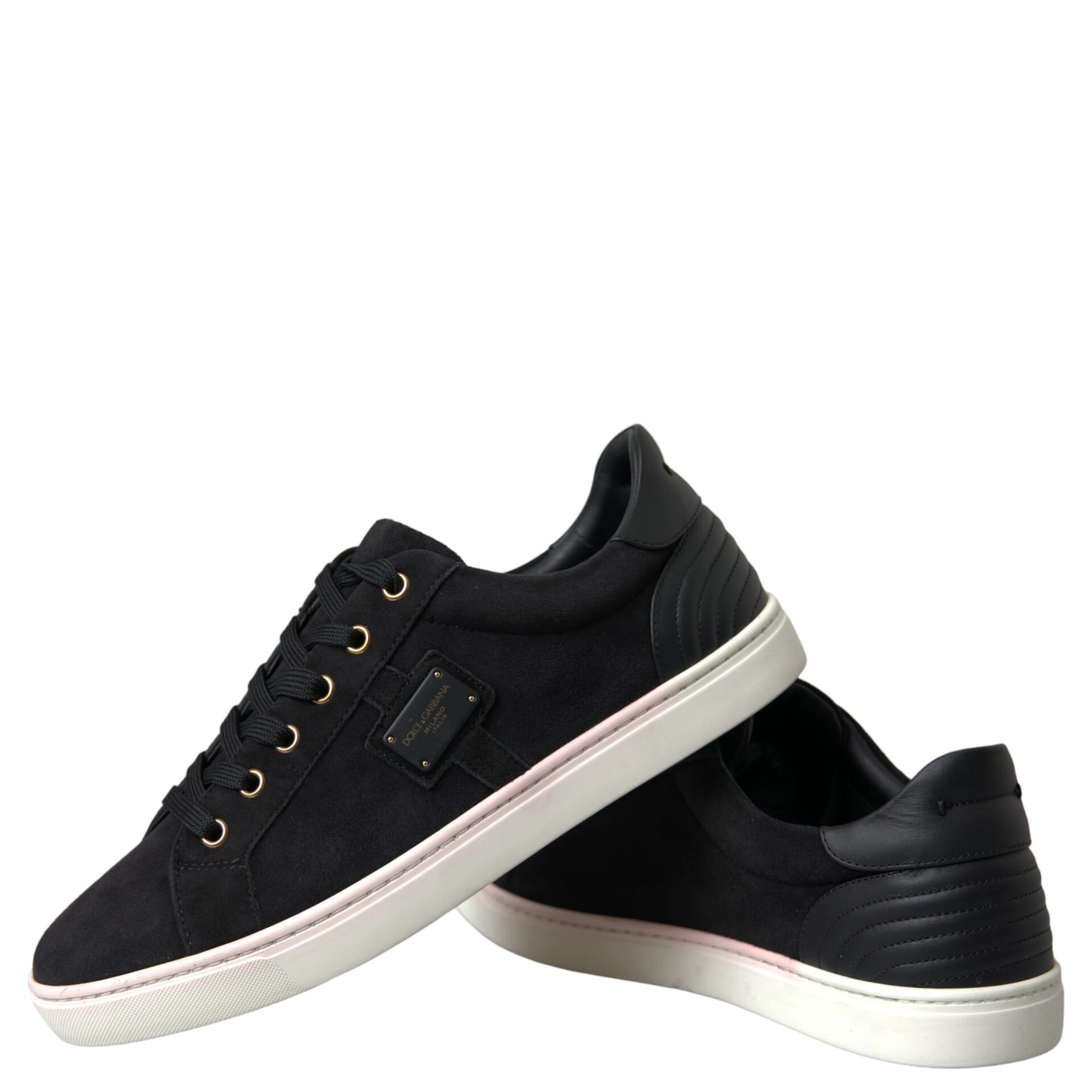 Black Suede Leather Men Low Top Sneakers Men Shoes