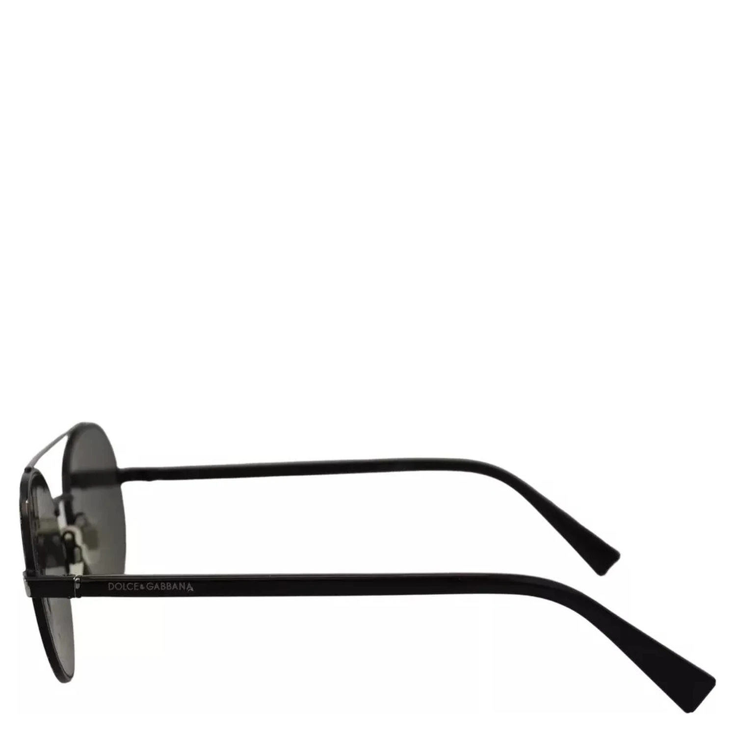Matte Black Steel Frame Green Lens DG2245 Sunglasses