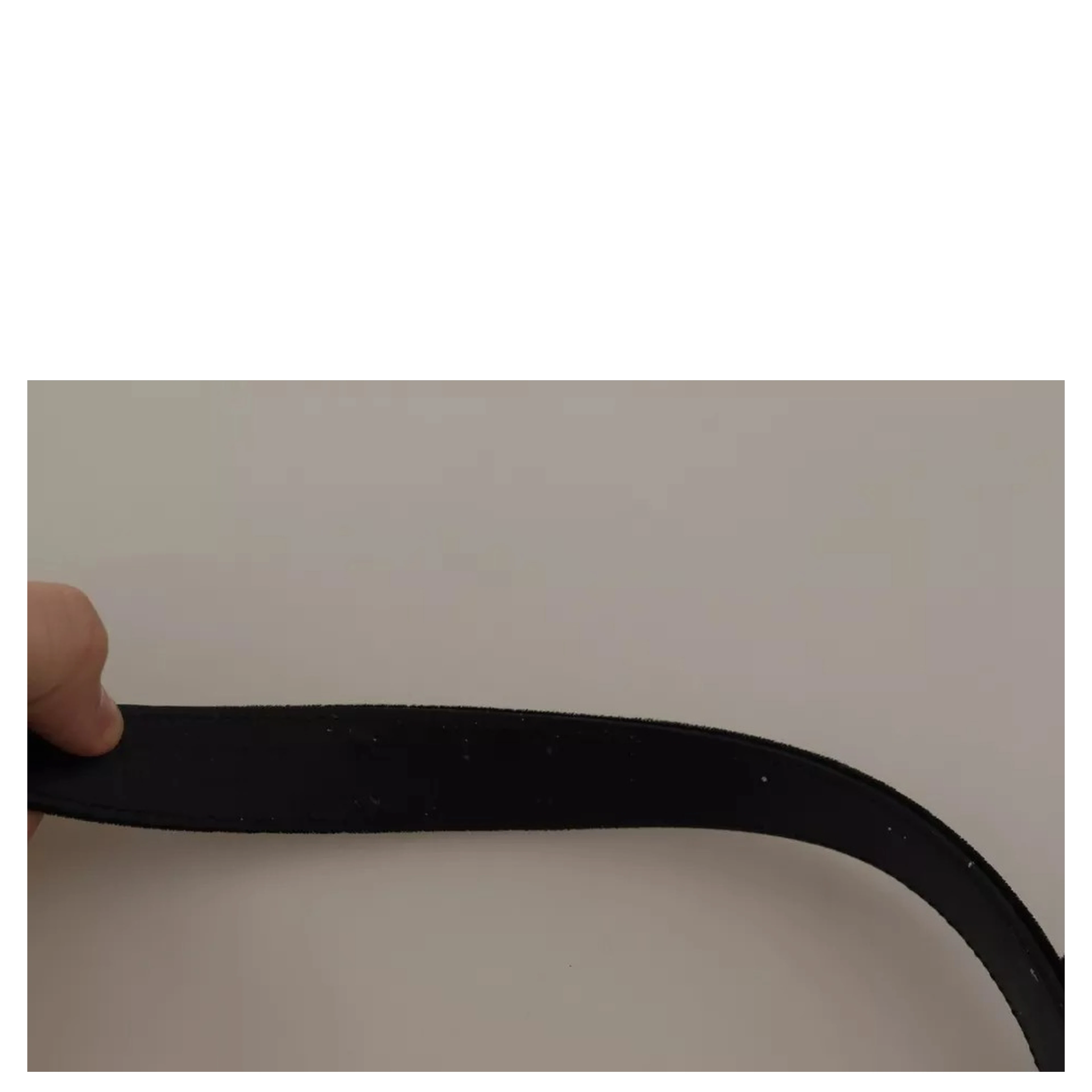 Black Velvet Silver Tone Metal Buckle Belt