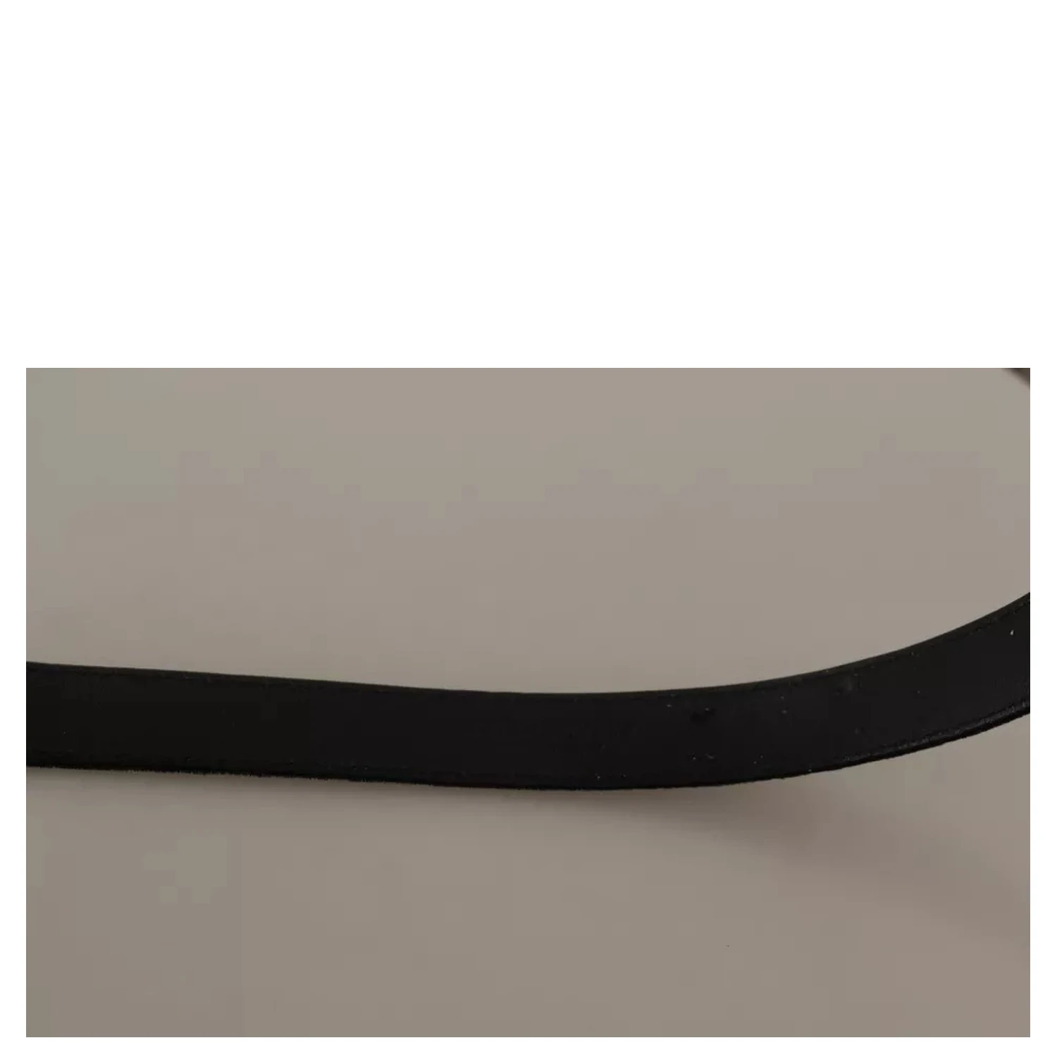 Black Velvet Silver Tone Metal Buckle Belt