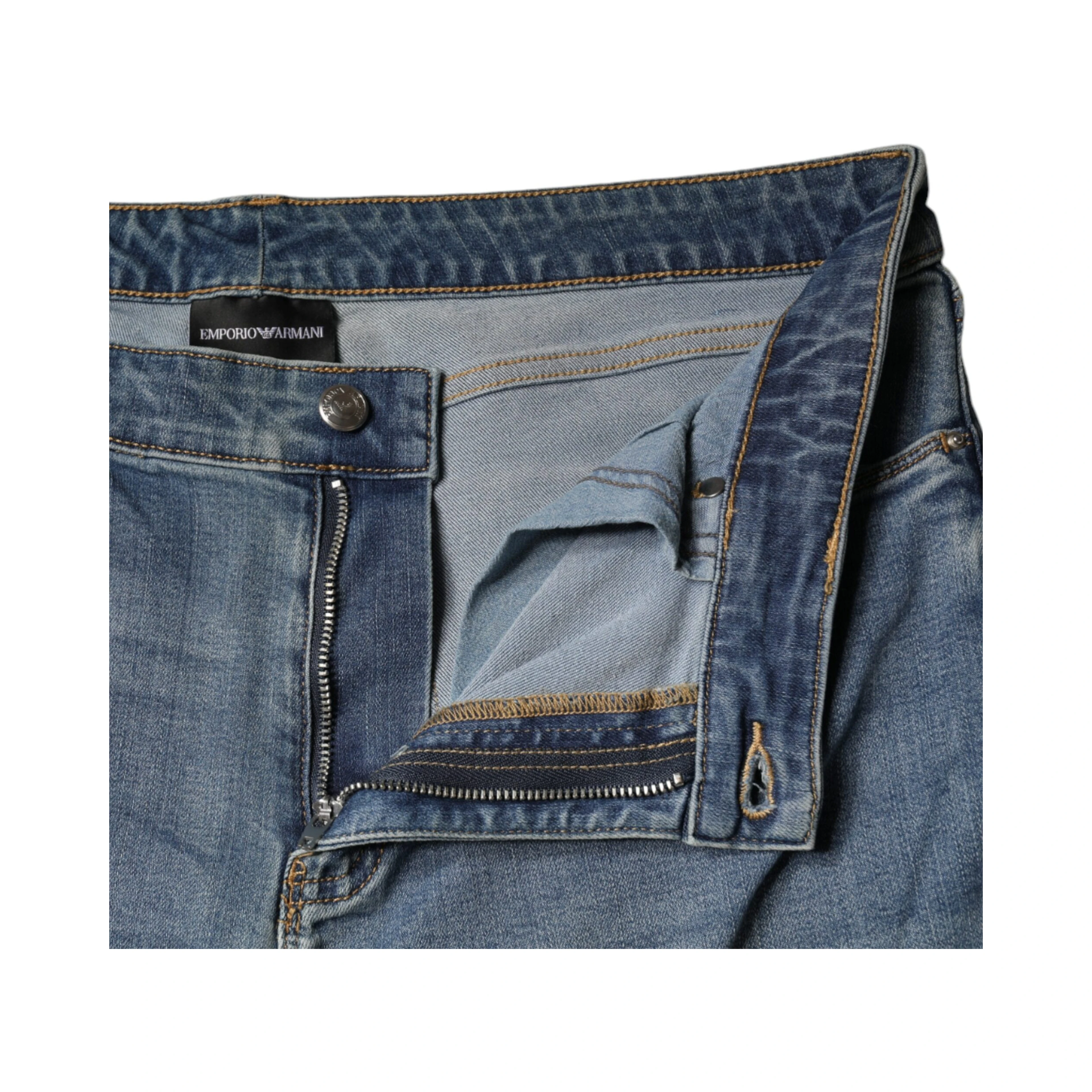 Blue Washed High Waisted Skinny Women Denim Jeans