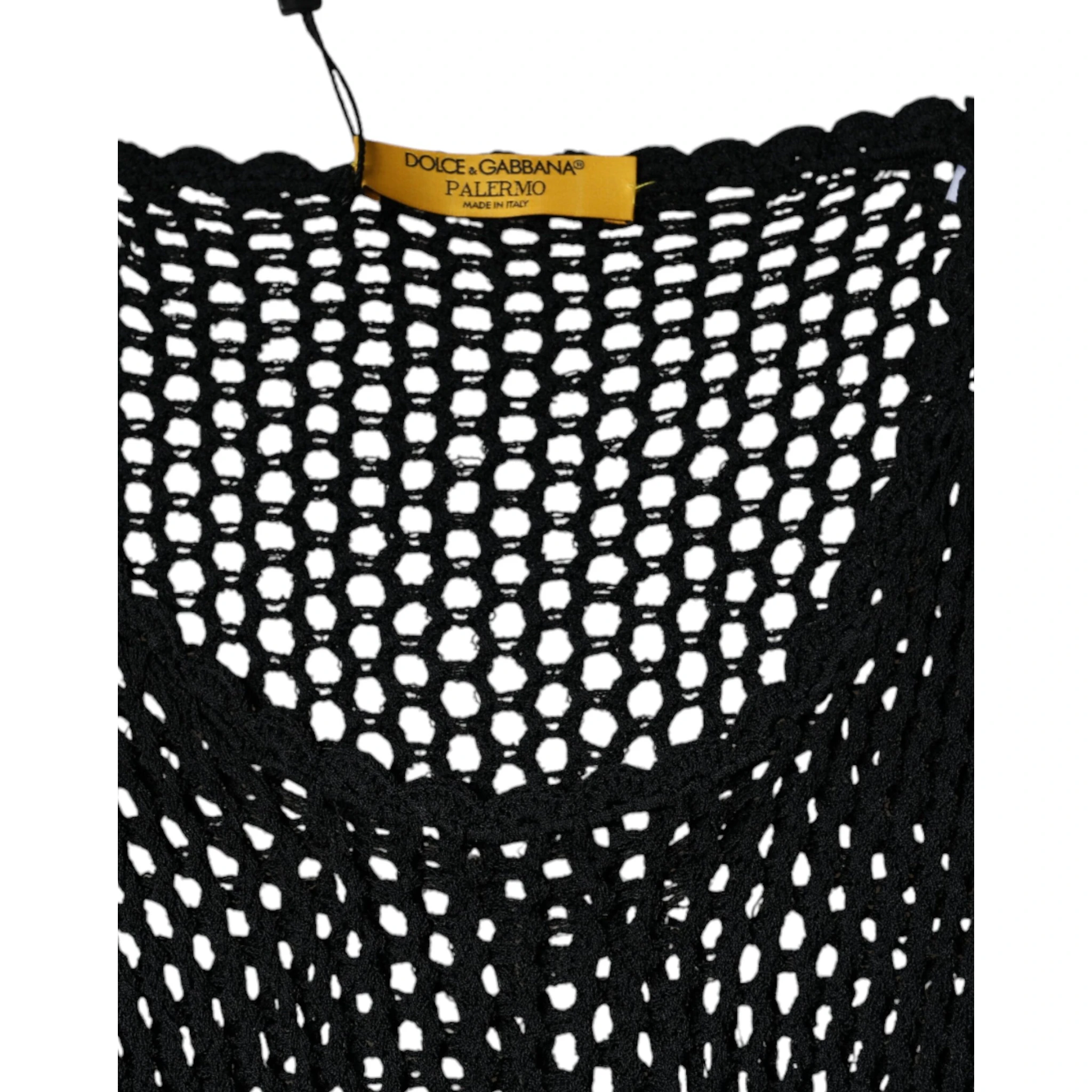 Black Mesh See Through Sleeveless Tank Top