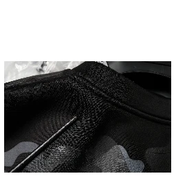 Black Camouflage Round Neck Sweatshirt Sweater