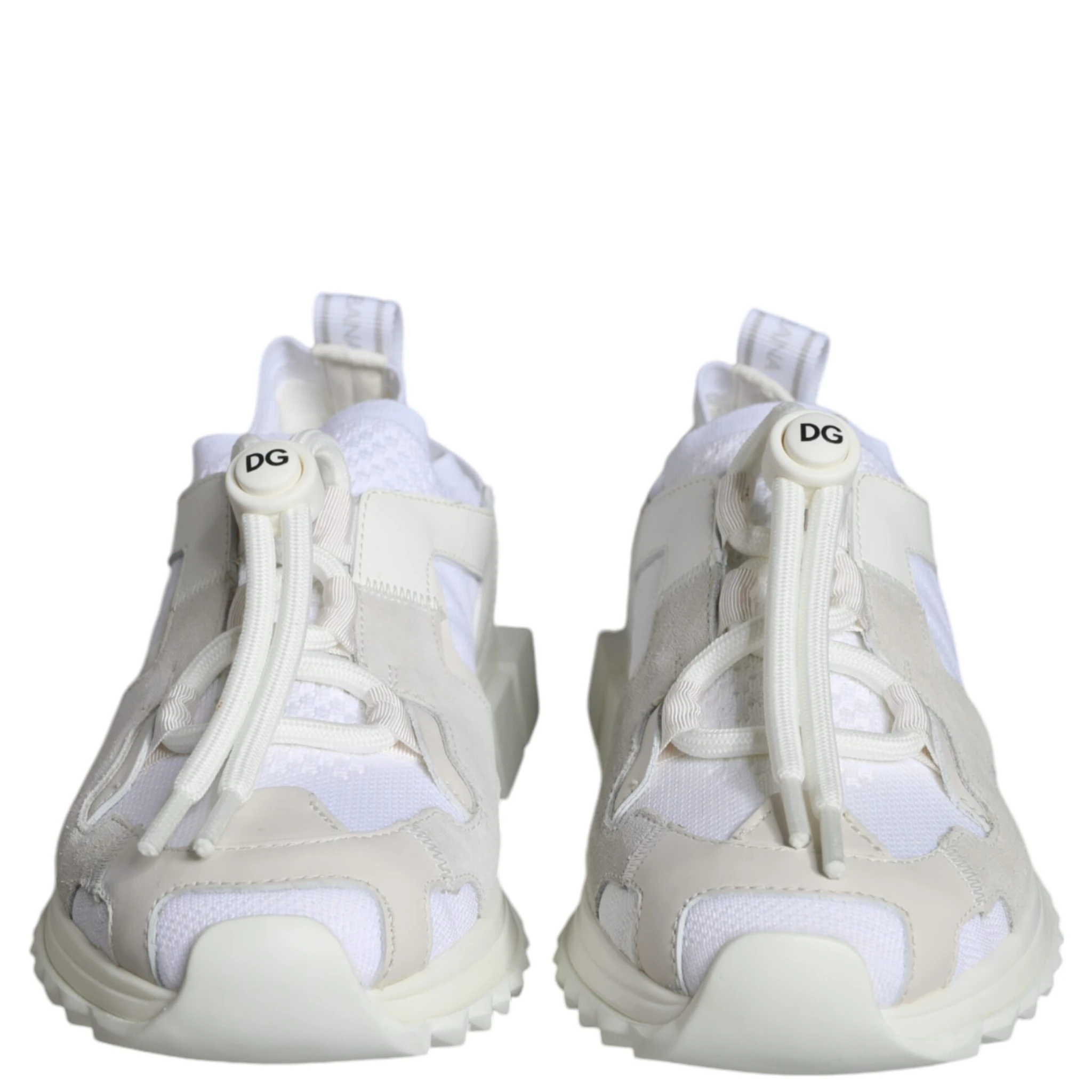 White Mesh Sorrento Trekking Sneakers Shoes