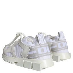 White Mesh Sorrento Trekking Sneakers Shoes