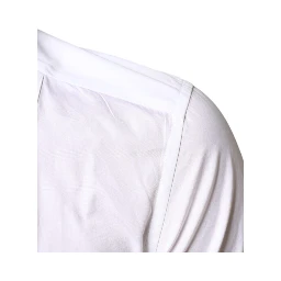 White Bib Cotton Poplin Formal Dress Shirt