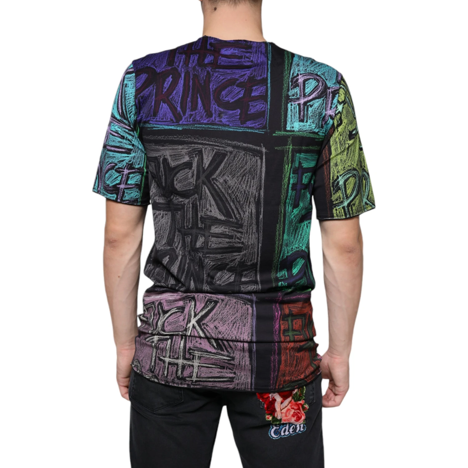 Multicolor Graphic Print Cotton T-shirt
