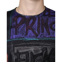 Multicolor Graphic Print Cotton T-shirt