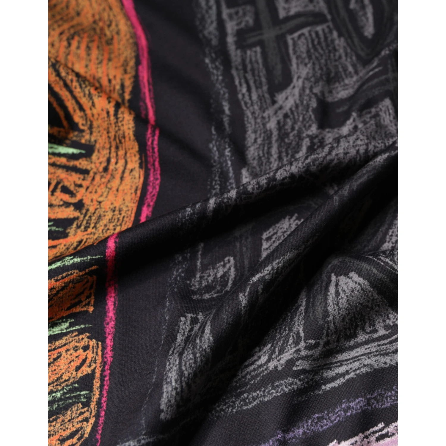 Multicolor Graphic Print Cotton T-shirt