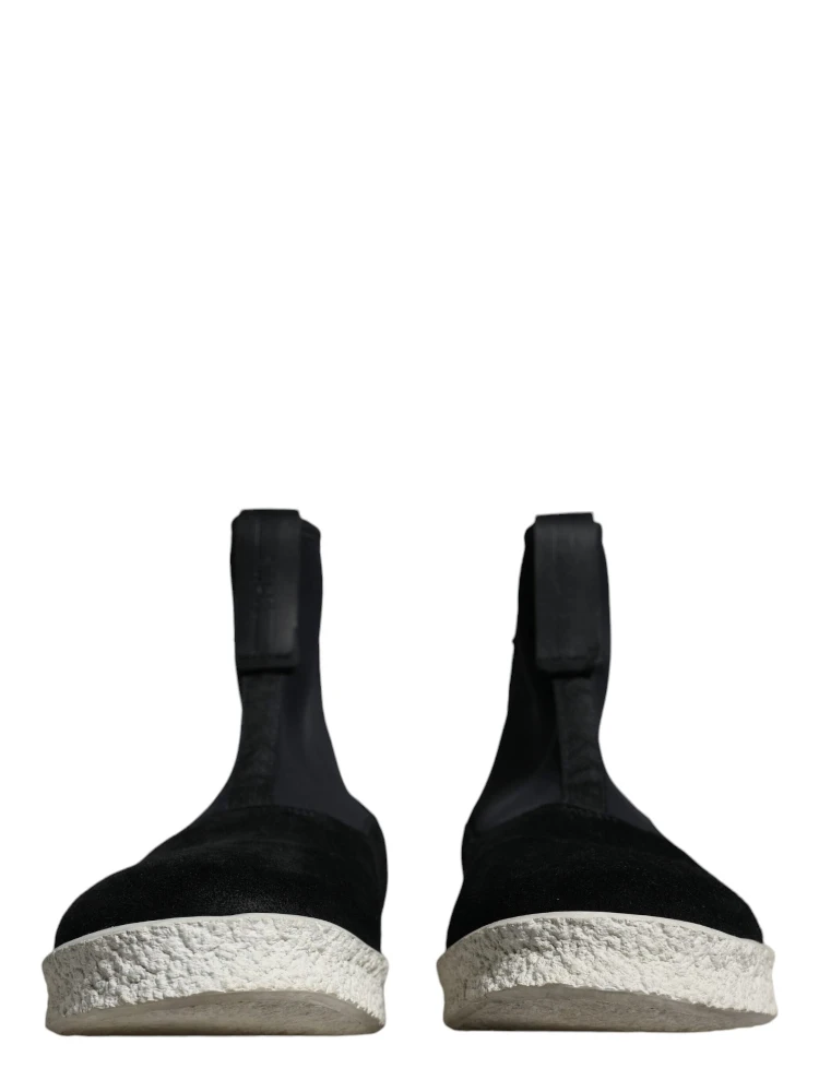 Black White Neoprene Takeshi Mid Calf Boots Shoes alternative