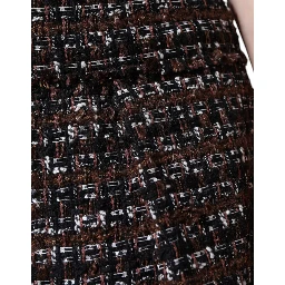 Multicolor High Waist Tartan Tweed A-line Mini Skirt