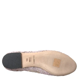 Pink Lace Crystal Ballet Flats Loafers Shoes