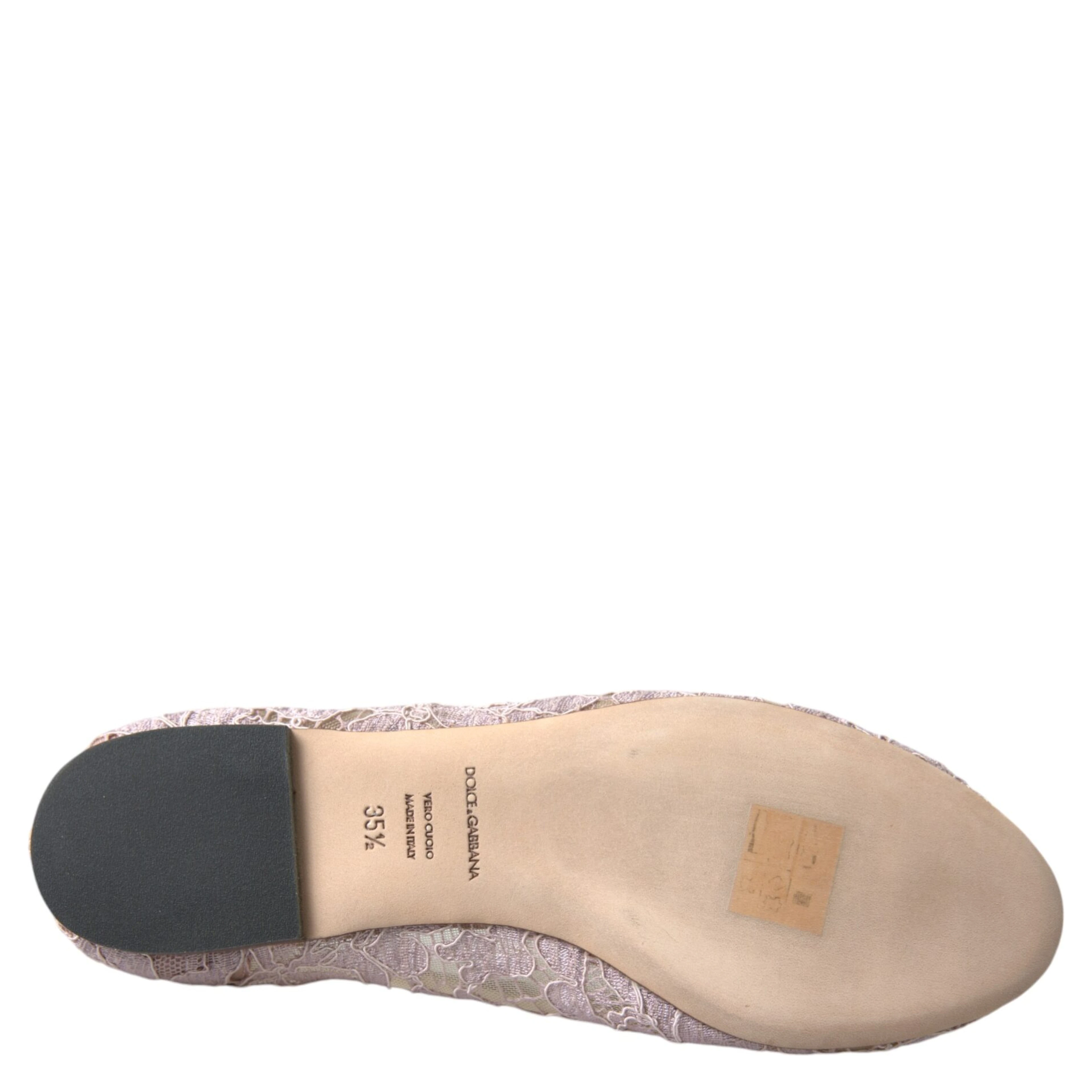 Pink Lace Crystal Ballet Flats Loafers Shoes
