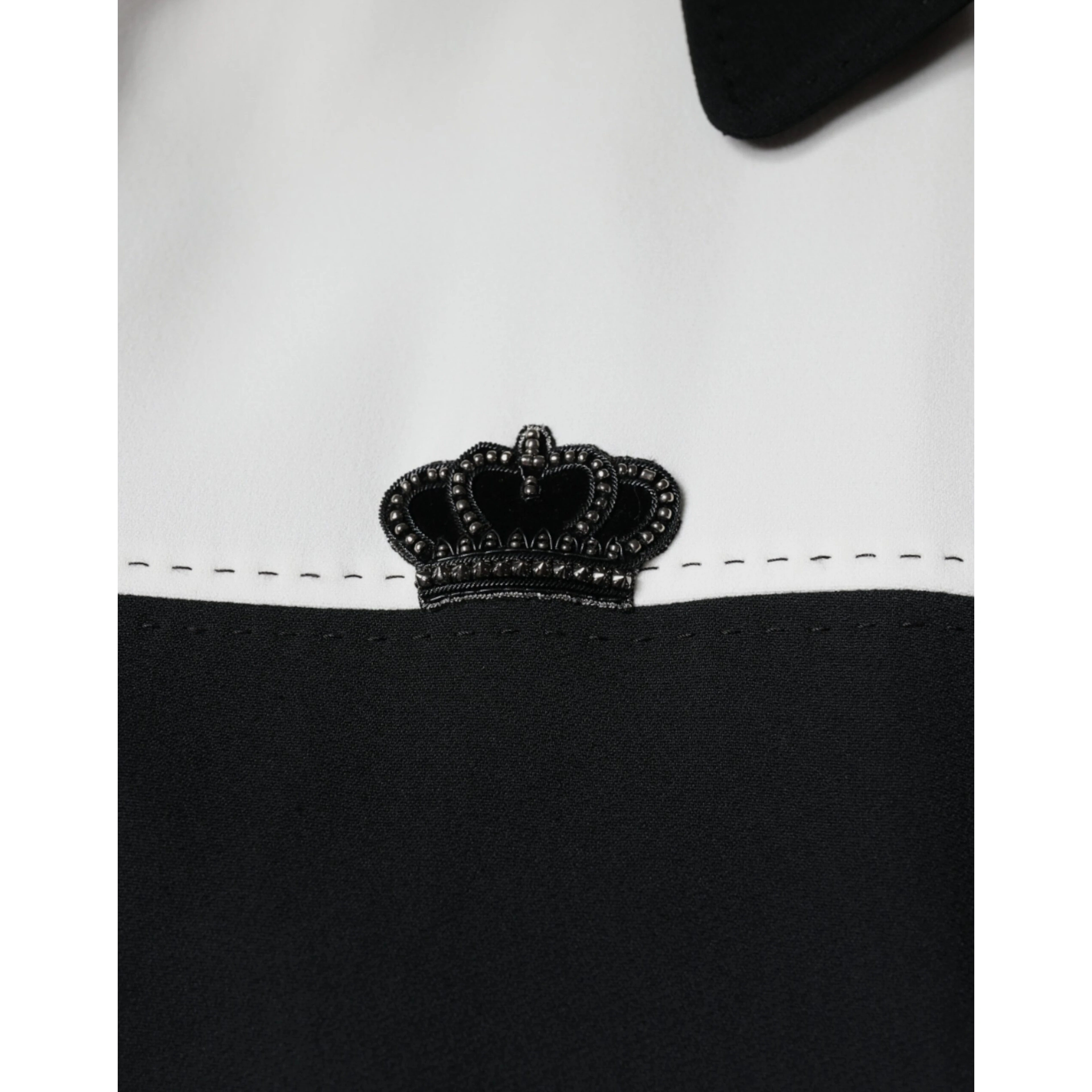 Black White DG Crown Full Zip Blouson Jacket