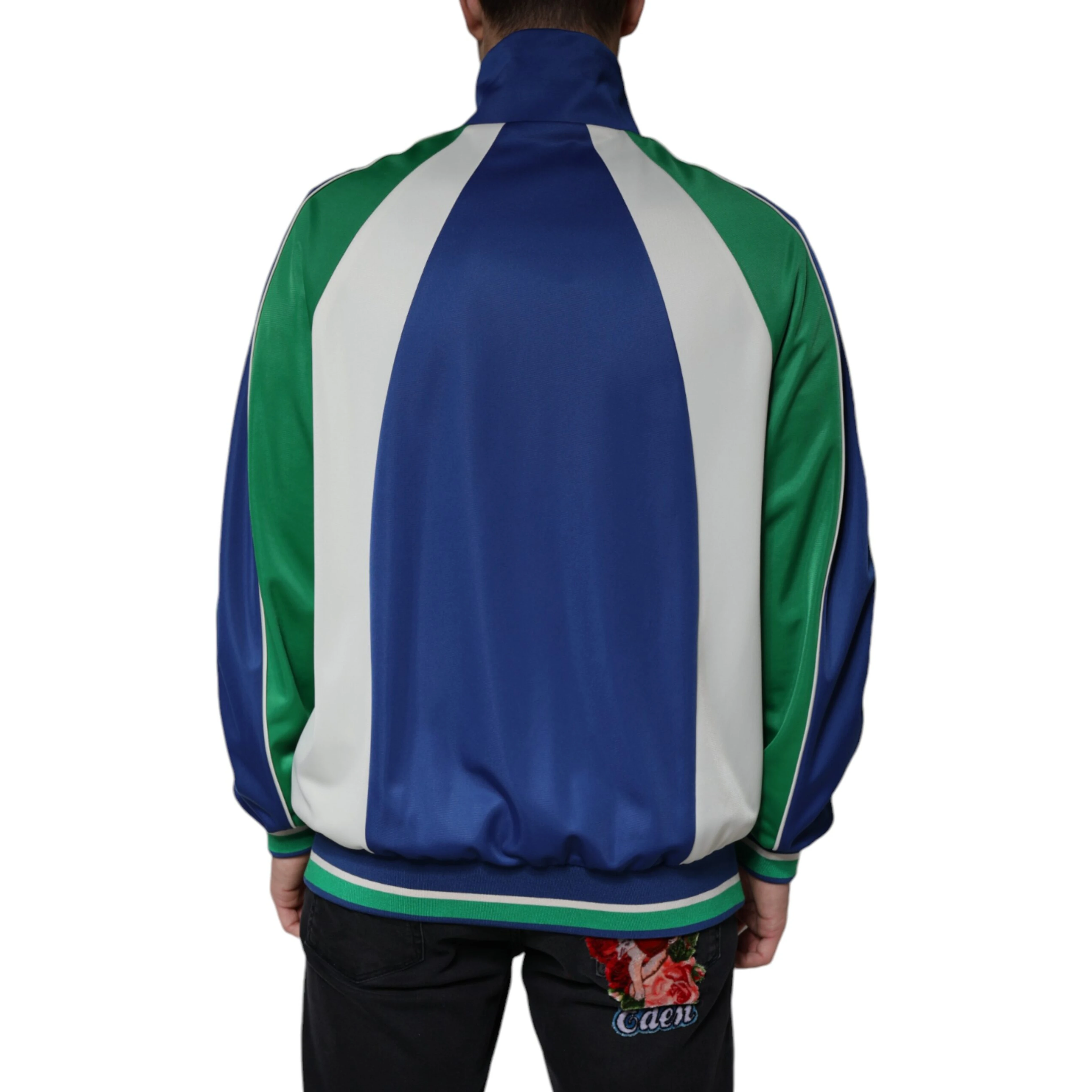 Multicolor Polyester Full Zip Bomber Jacket