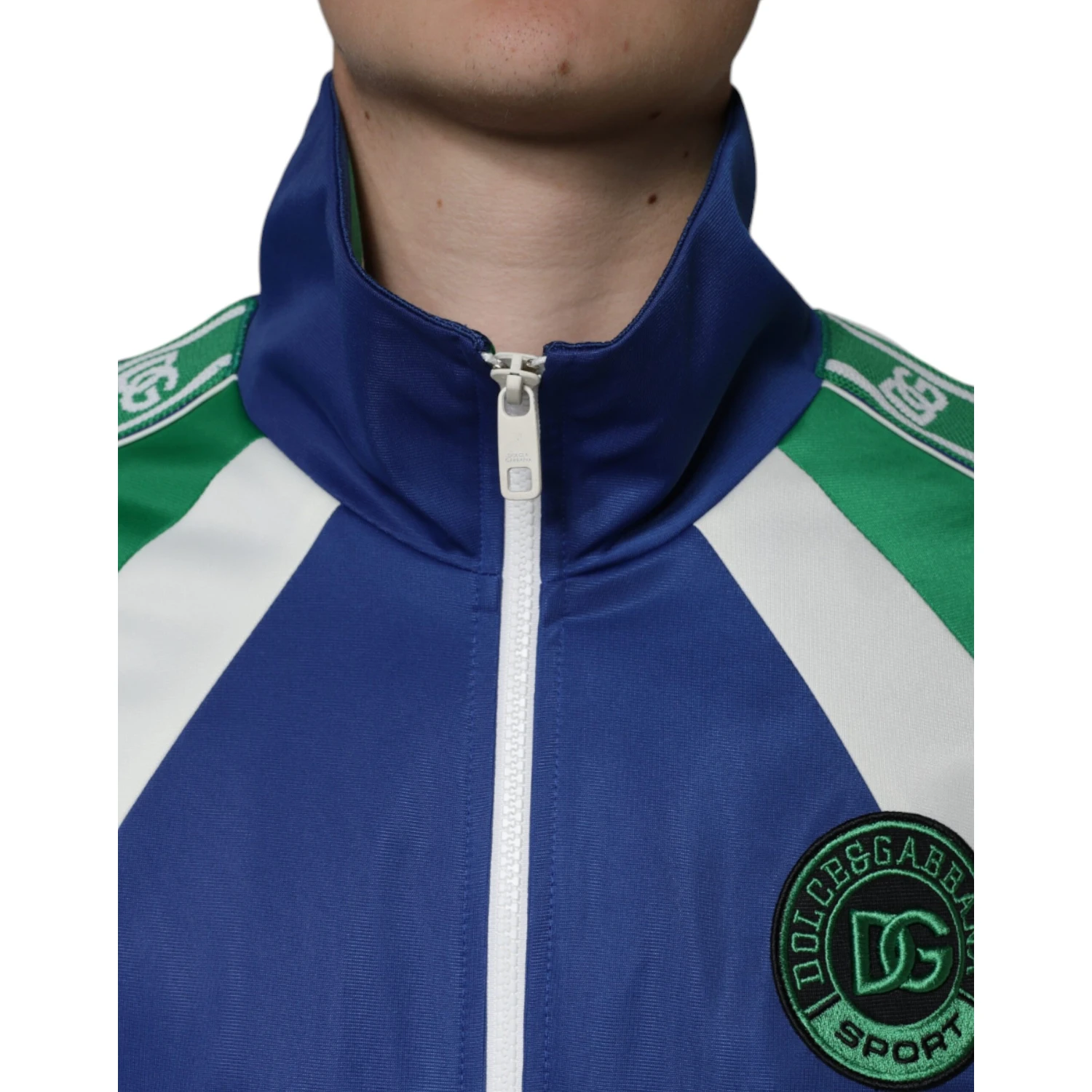 Multicolor Polyester Full Zip Bomber Jacket