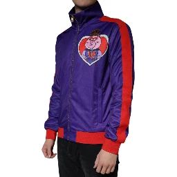 Purple YEAR OF THE PIG Full Zip Bomber Jacket