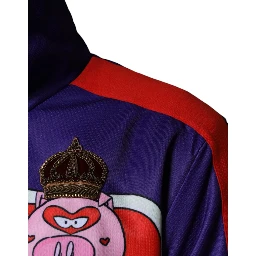 Purple YEAR OF THE PIG Full Zip Bomber Jacket