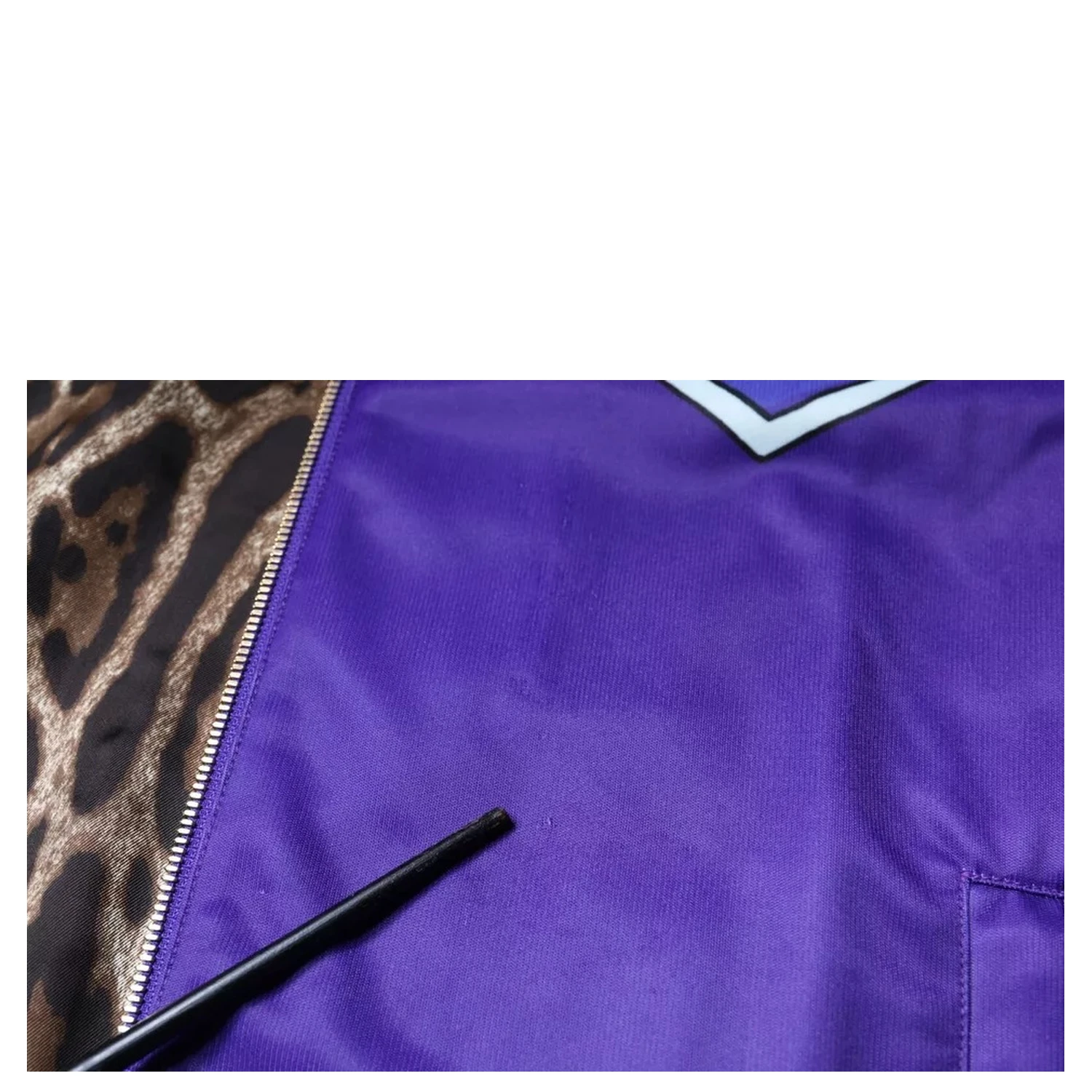Purple YEAR OF THE PIG Full Zip Bomber Jacket