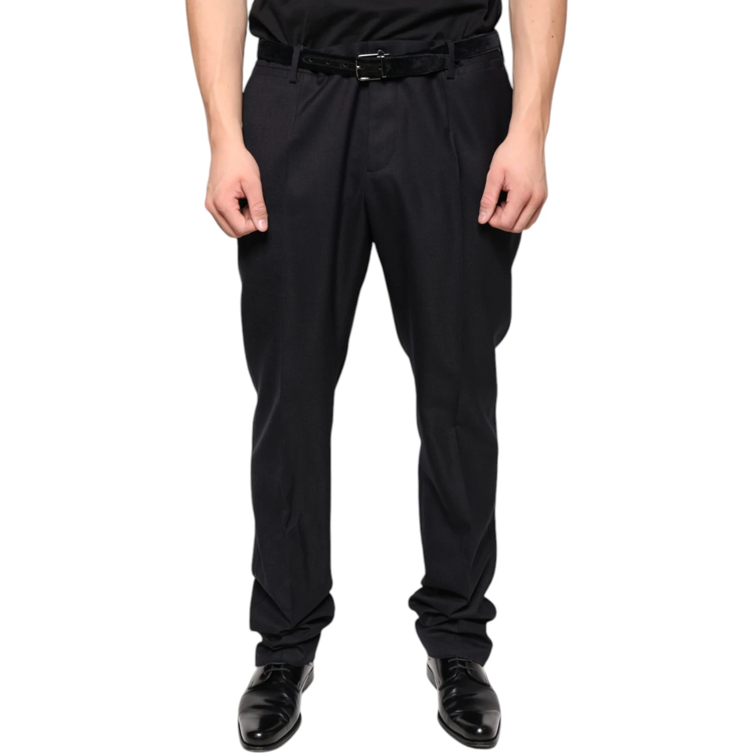 Black Wool Skinny Dress Formal Pants
