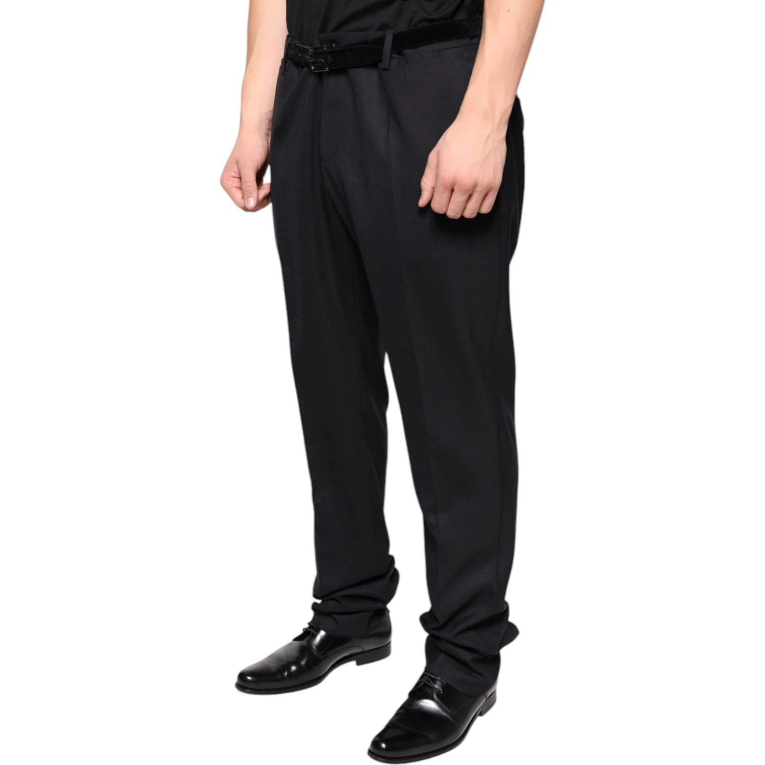 Black Wool Skinny Dress Formal Pants