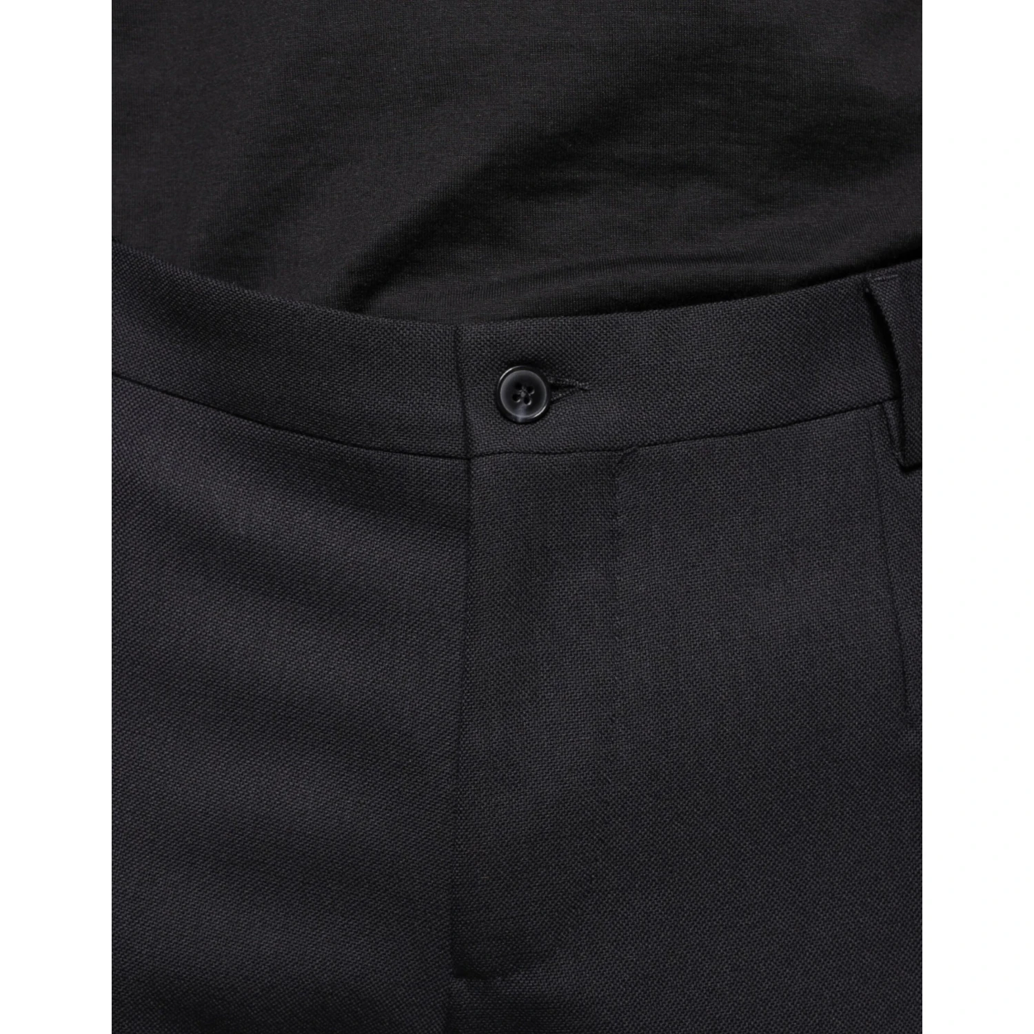 Black Wool Skinny Dress Formal Pants