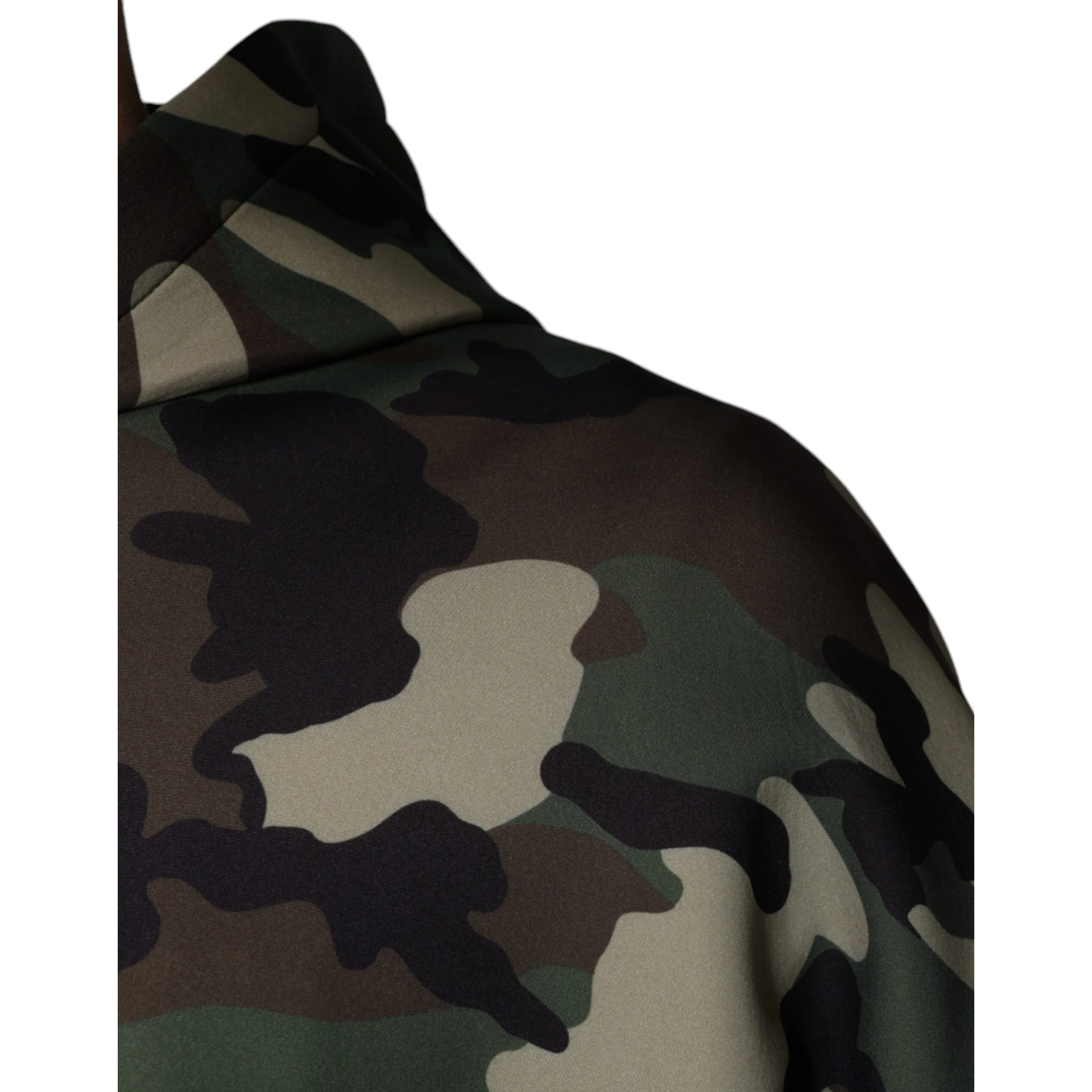 Multicolor Camouflage Hooded Sweatshirt Sweater