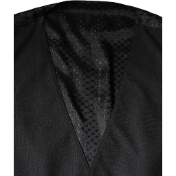 Black Wool Waistcoat Dress Formal Vest