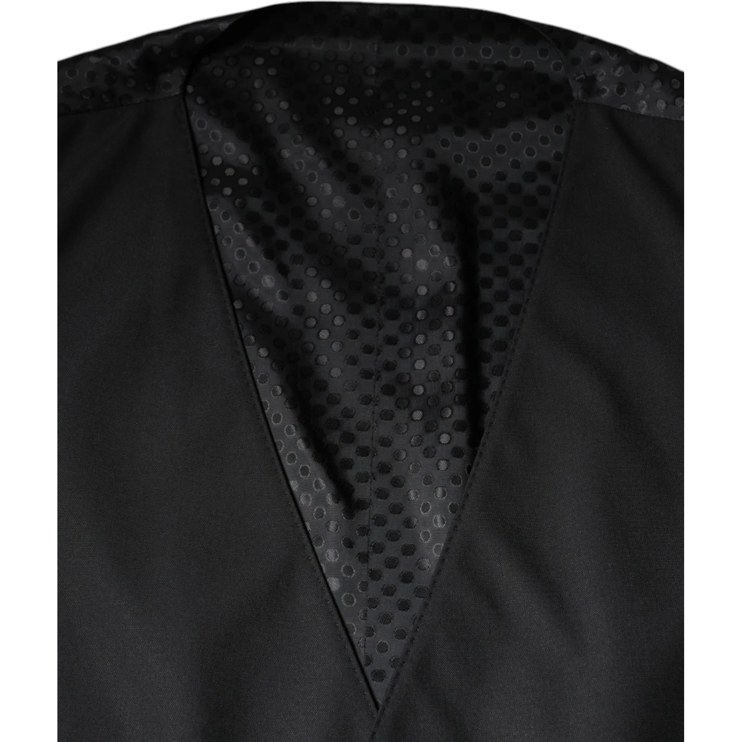Black Wool Waistcoat Dress Formal Vest