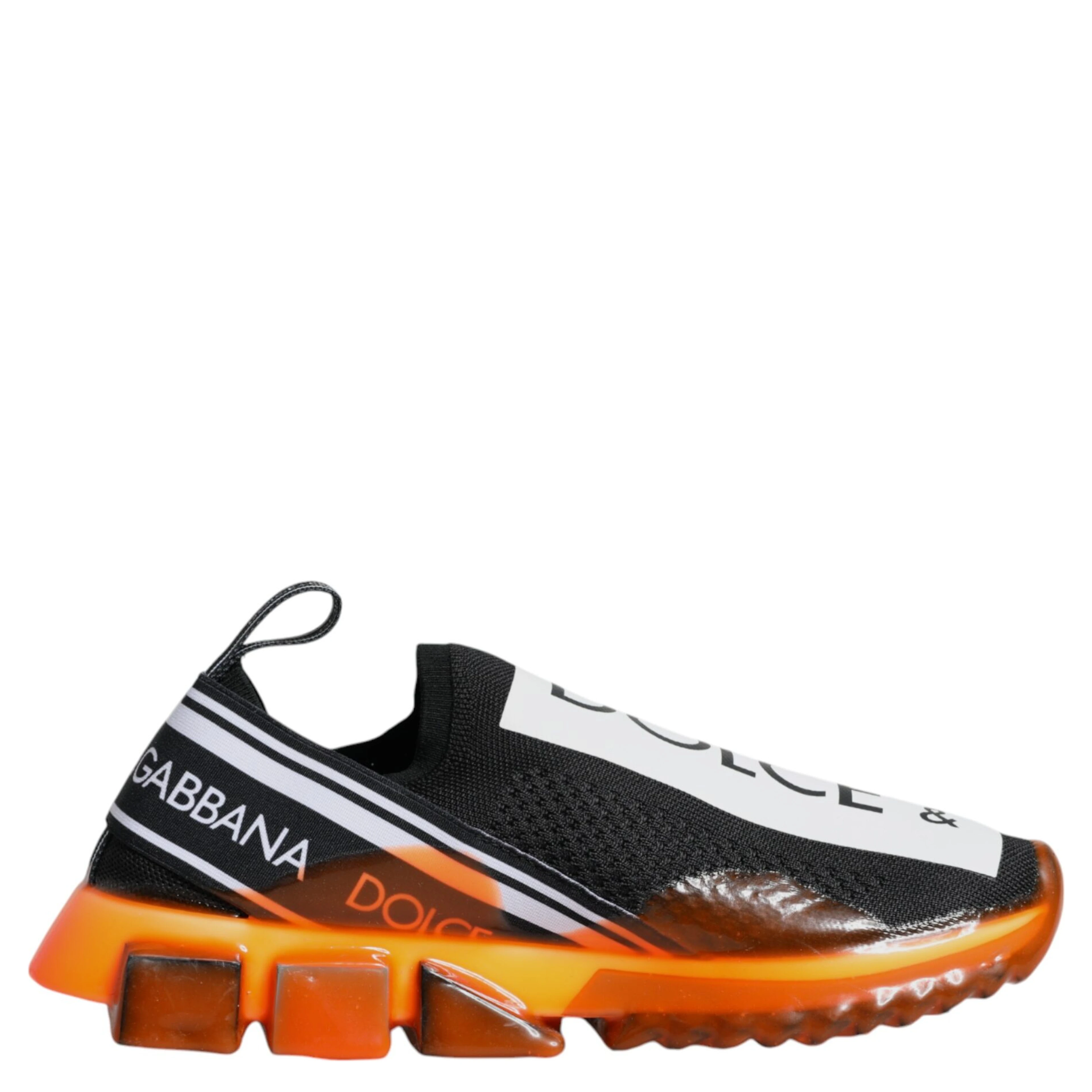 Black Orange Sorrento Slip On Sneakers Shoes