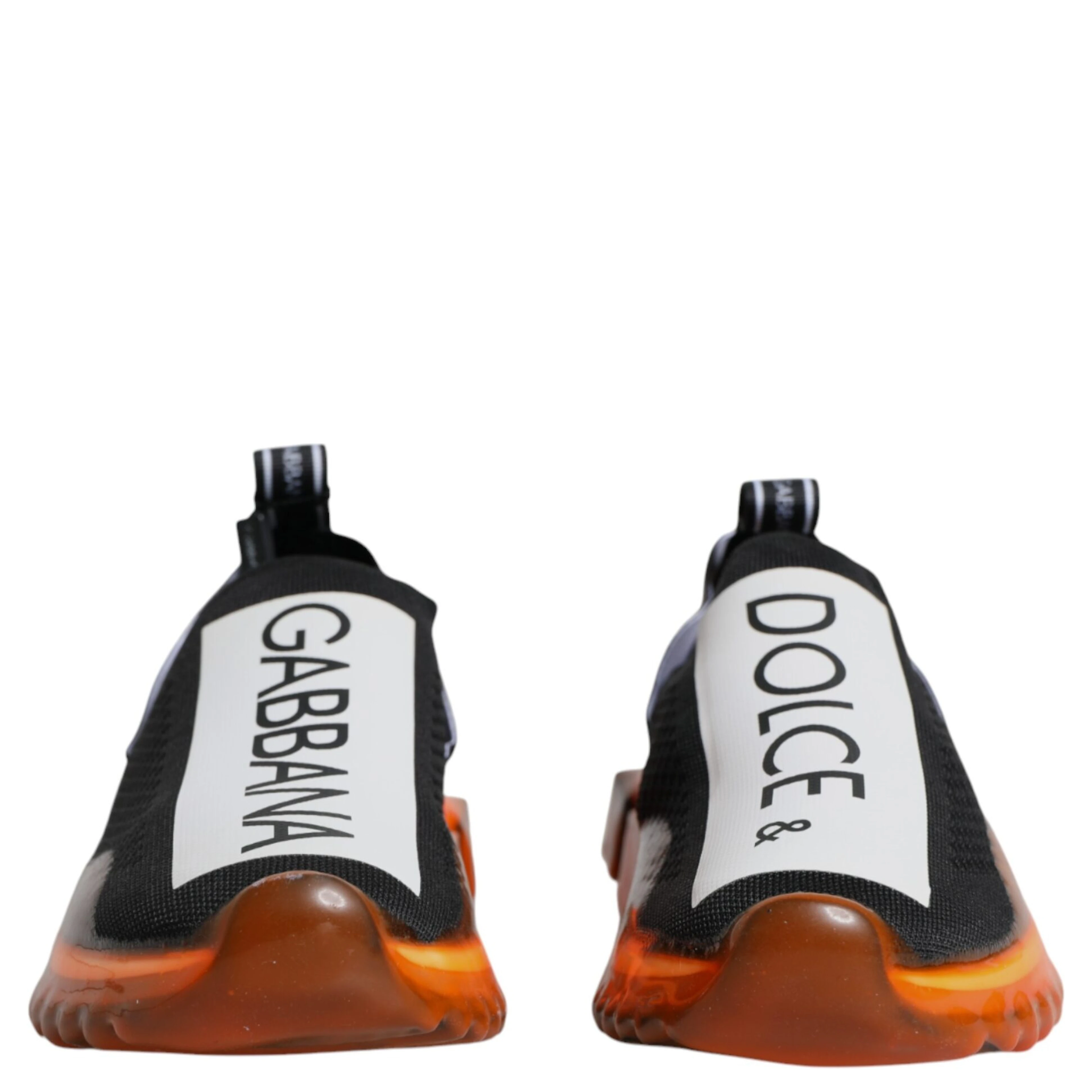Black Orange Sorrento Slip On Sneakers Shoes