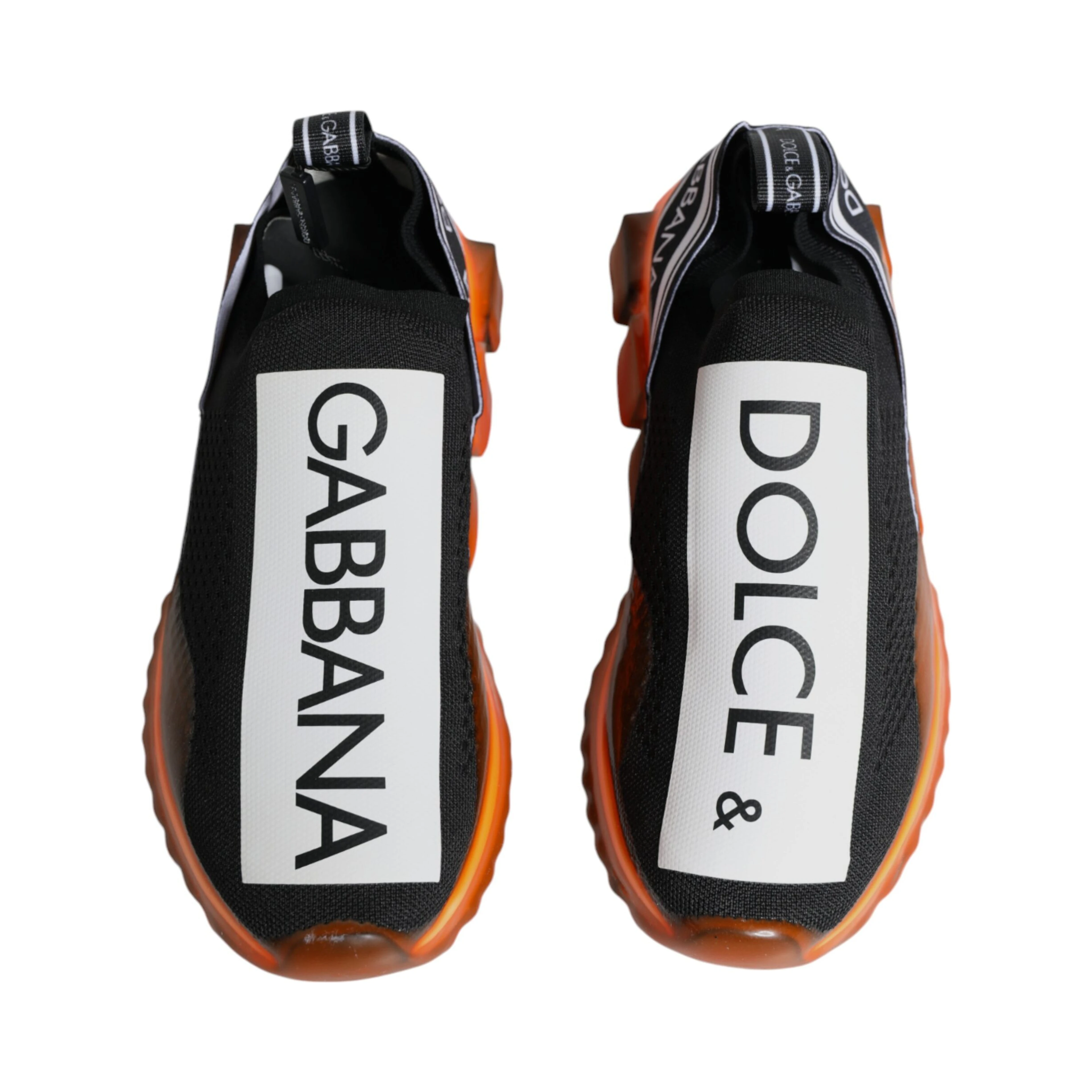 Black Orange Sorrento Slip On Sneakers Shoes