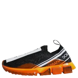 Black Orange Sorrento Slip On Sneakers Shoes