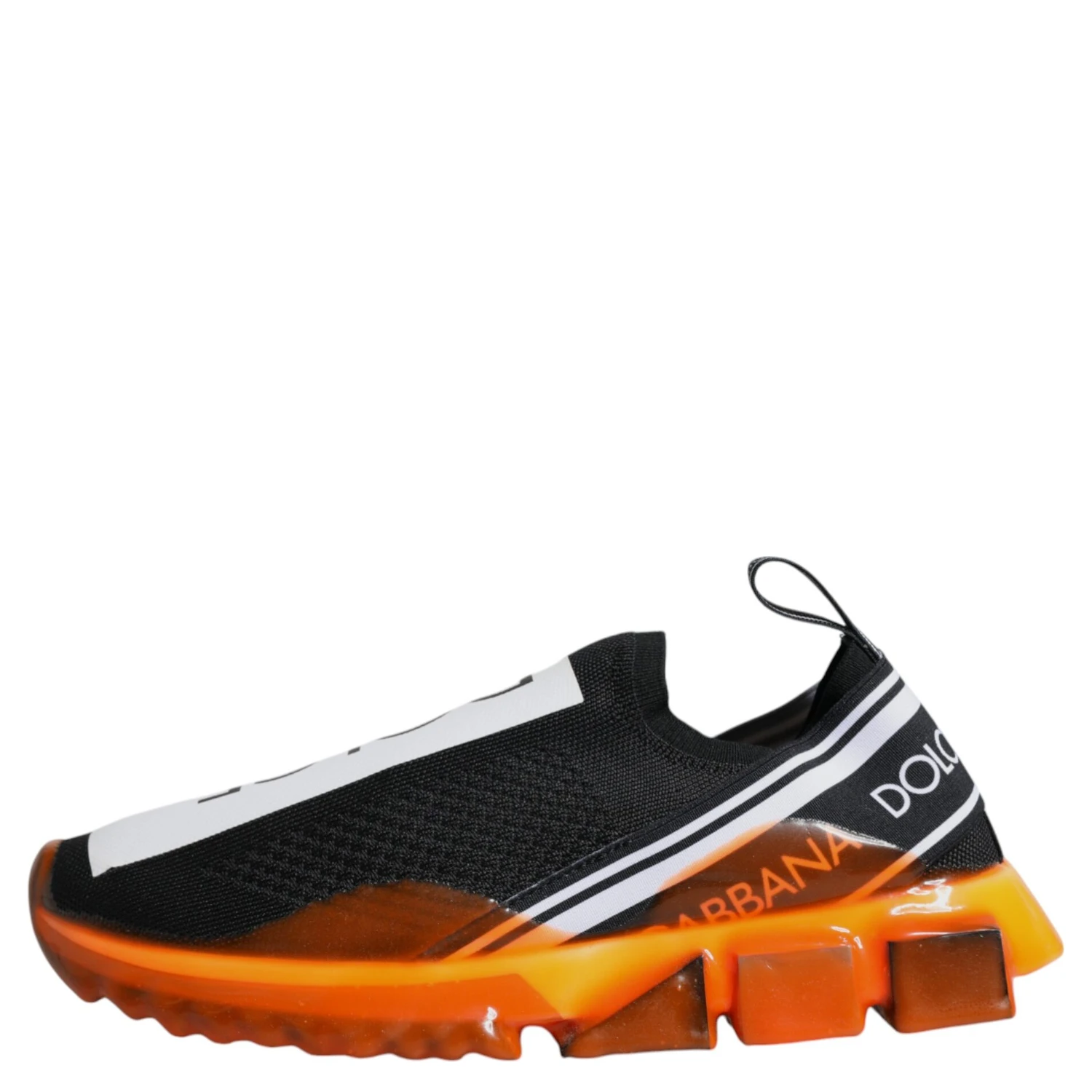 Black Orange Sorrento Slip On Sneakers Shoes
