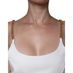 White Sleeveless Bodycon Sheath Mini Dress