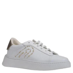 White Polyethylene Low Top Sneakers