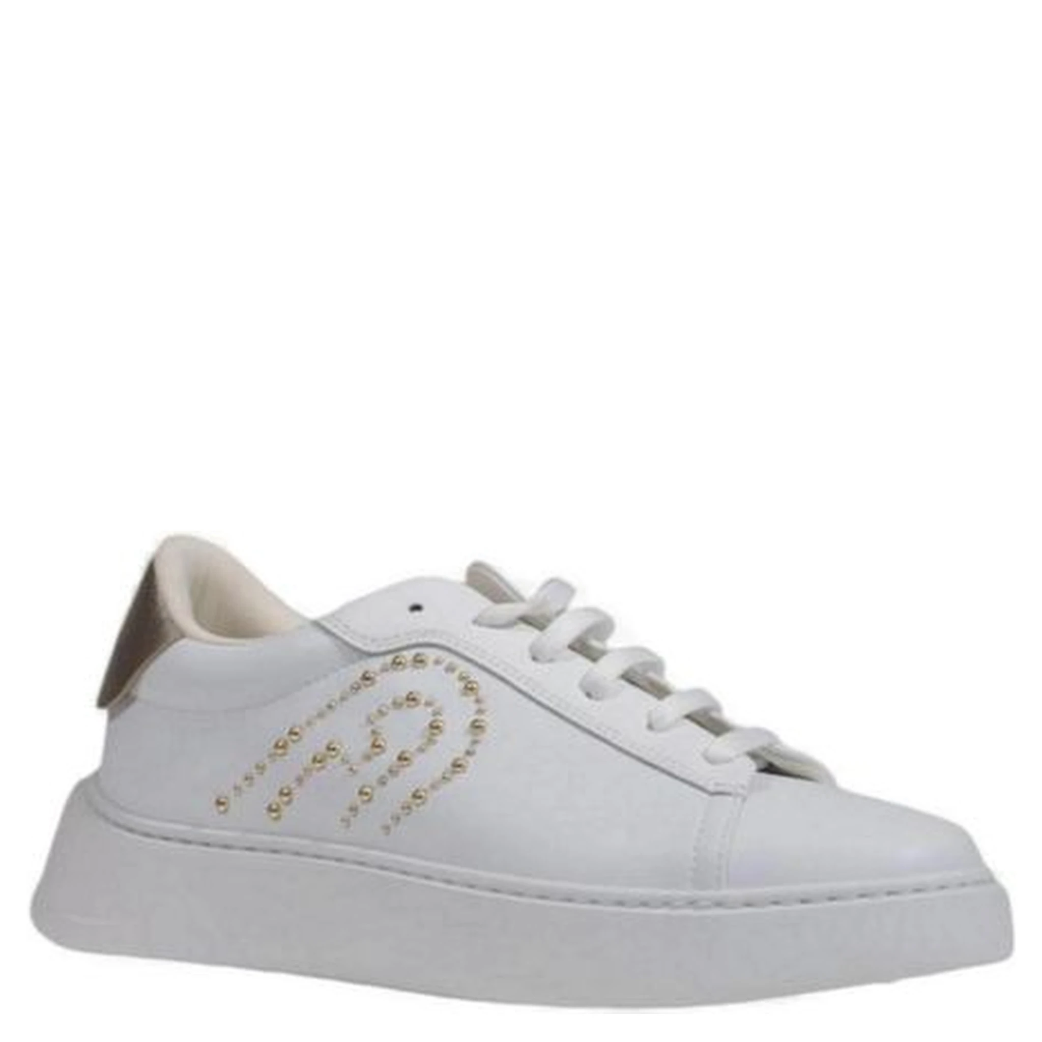 White Polyethylene Low Top Sneakers