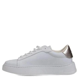 White Polyethylene Low Top Sneakers
