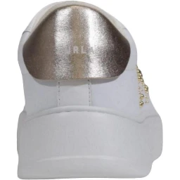 White Polyethylene Low Top Sneakers