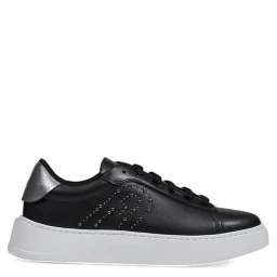 Black Polyethylene Low Top Sneakers