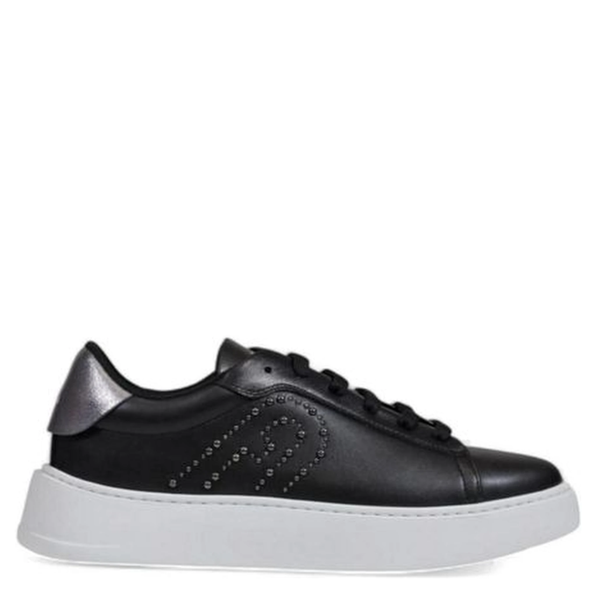 Black Polyethylene Low Top Sneakers