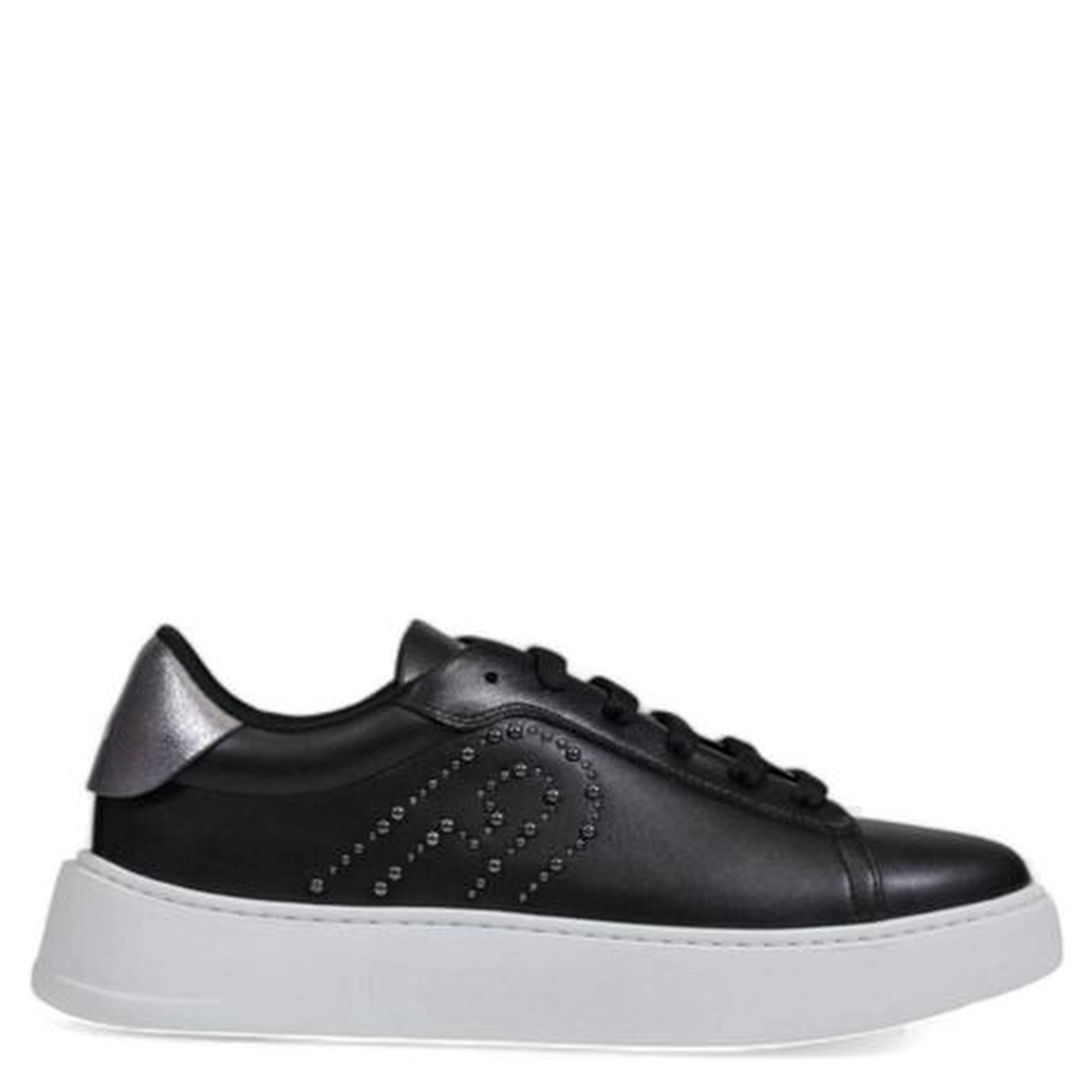 Black Polyethylene Low Top Sneakers